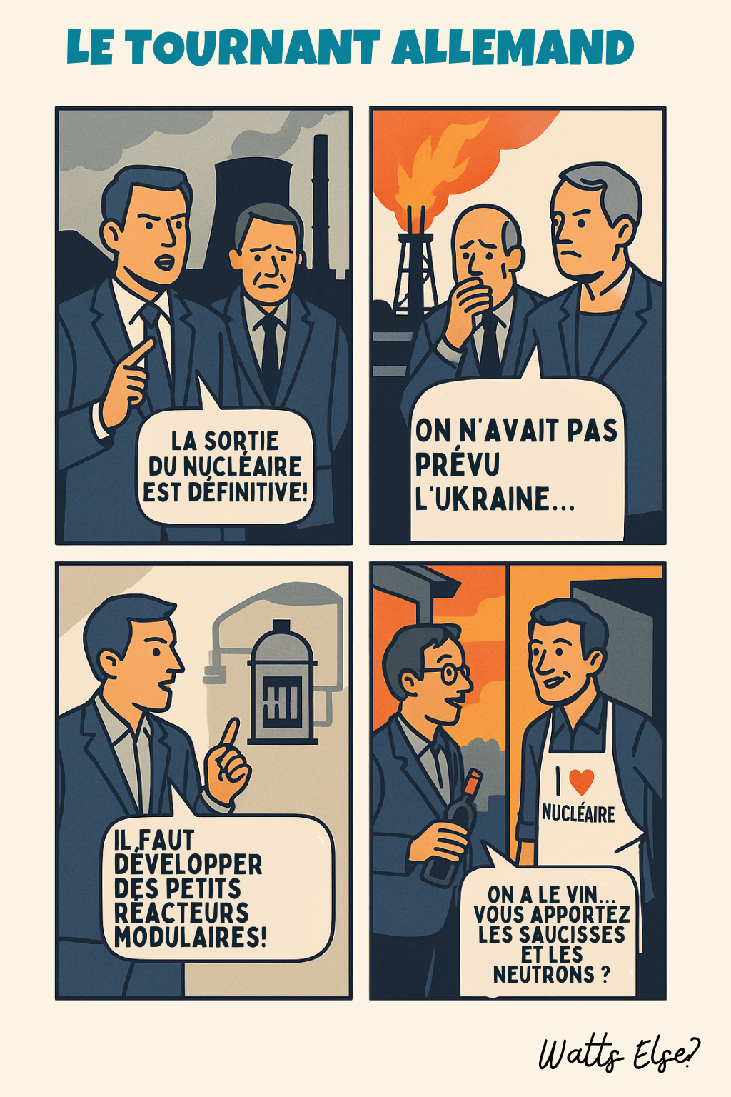 De l’Ausstieg au « Apportez les neutrons »