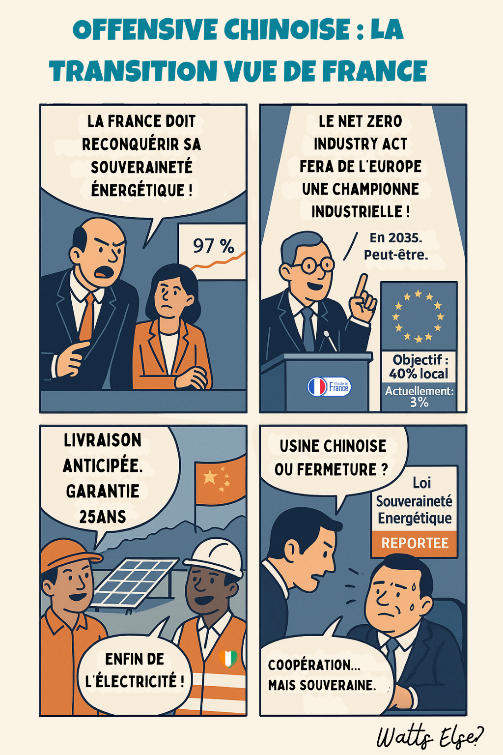 BD pédagogique sur Offensive chinoise : la transition vue de France - Géopolitique et Chine | Watts Else?