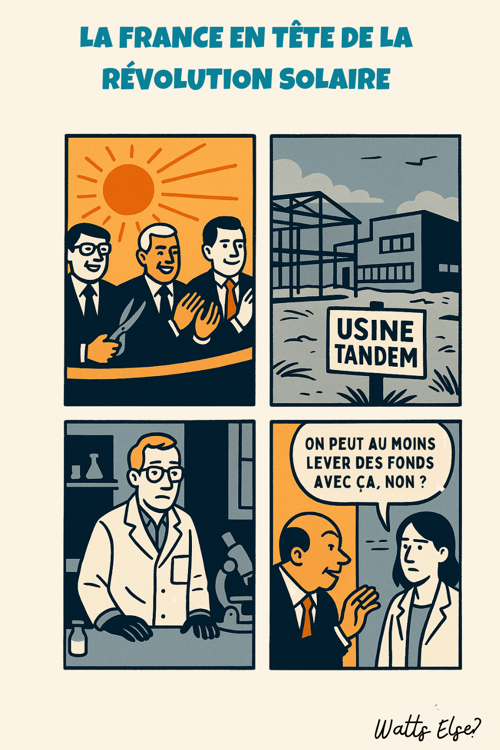 BD pédagogique sur Pérovskite & Silicium : l’alliance solaire made in France - Solaire et Silicium | Watts Else?